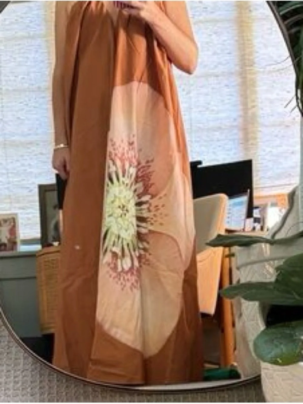 NWT Shiloh Strapless Floral Maxi Dress in Tangerine Rose Bloom - Picture 5 of 6